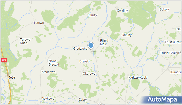 mapa Filipki Duże, Filipki Duże na mapie Targeo